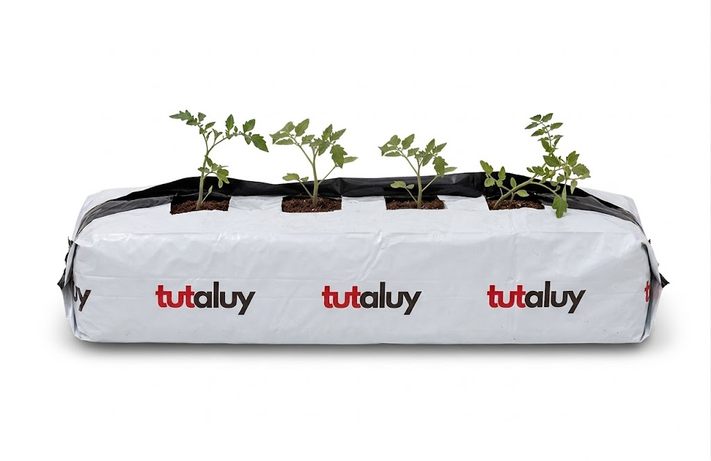 Coco grow bag for tomatoes